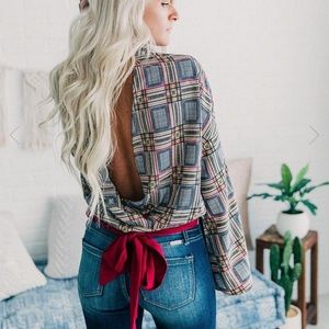 Willow & Root High Neck Cut-Out Top